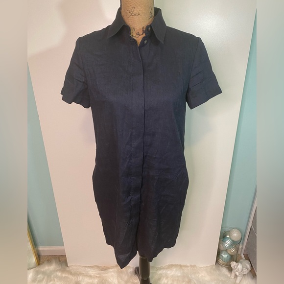 #108 THEORY Button Down Dress size P - Picture 4 of 14